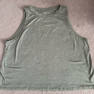 Athleta Women's Heathered Green Tank Top Size 1X - Measurements in Pictures